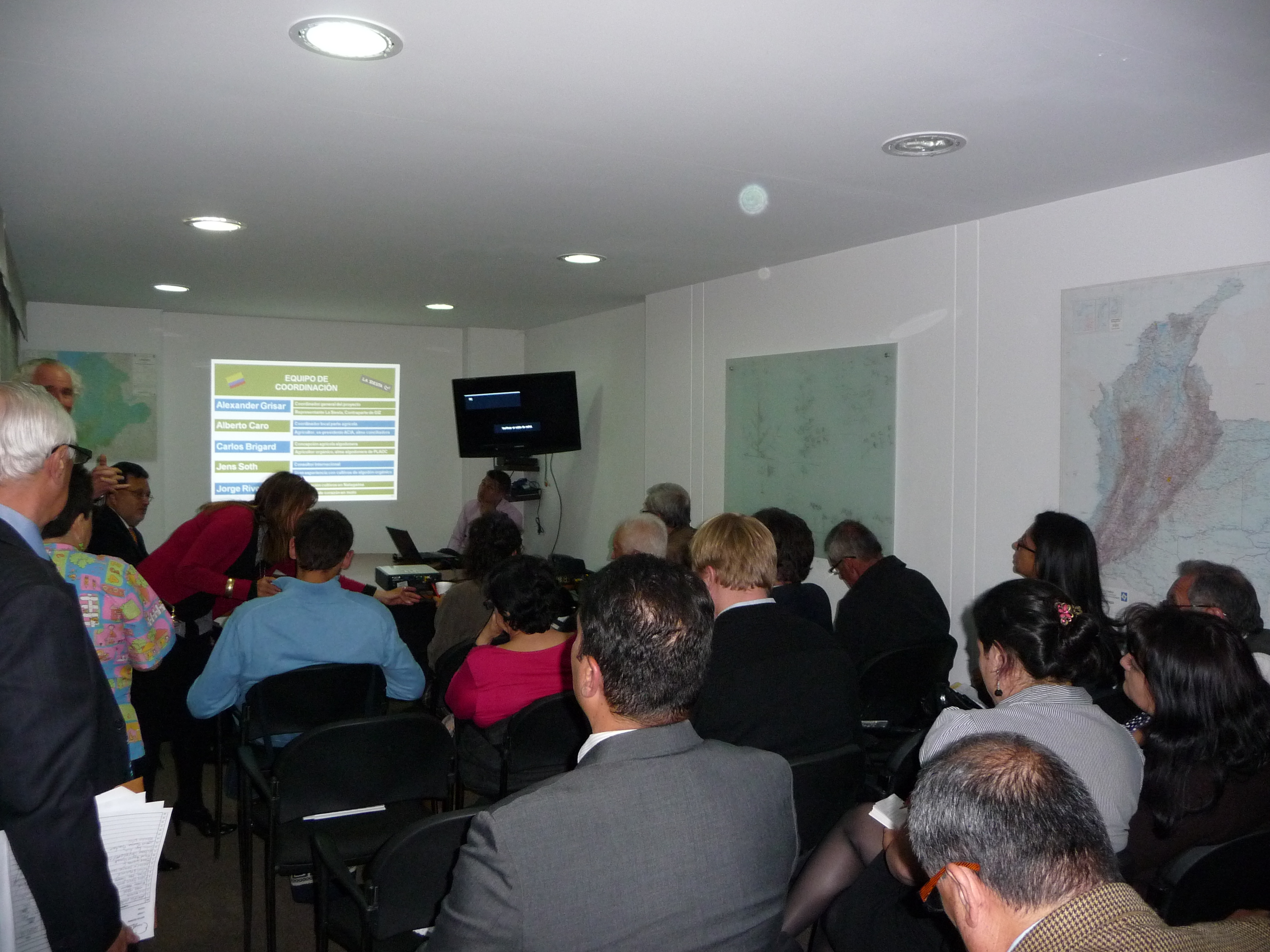 Presentación del proyecto algodón orgánico PLOAC a Conalgodón, Bogotá, Colombia 2014