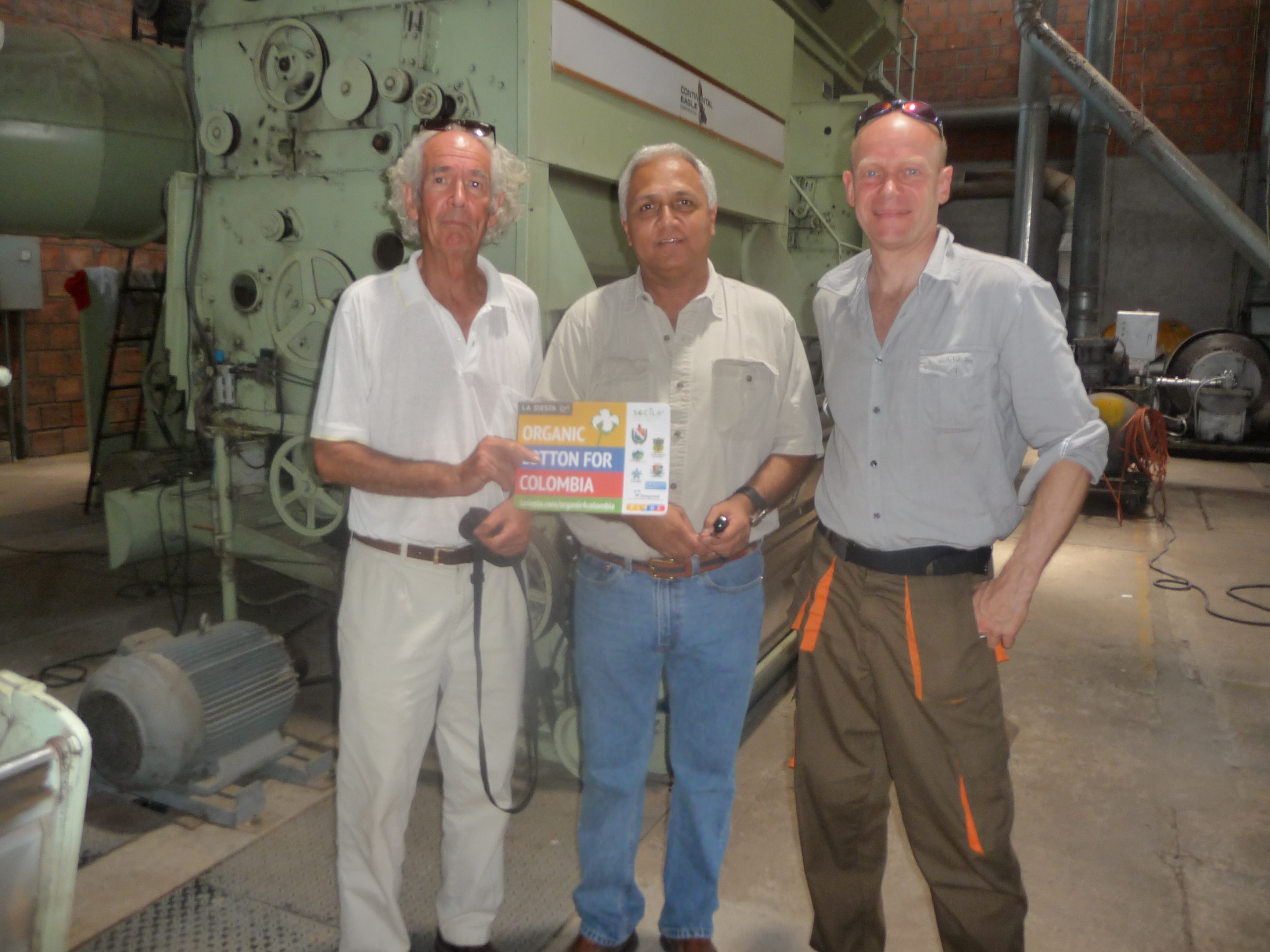 At ginning plant Fibras del Interior, El Guamo, Colombia 2015